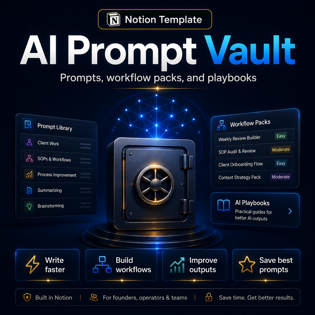 AI Prompt Vault Notion prompt library preview