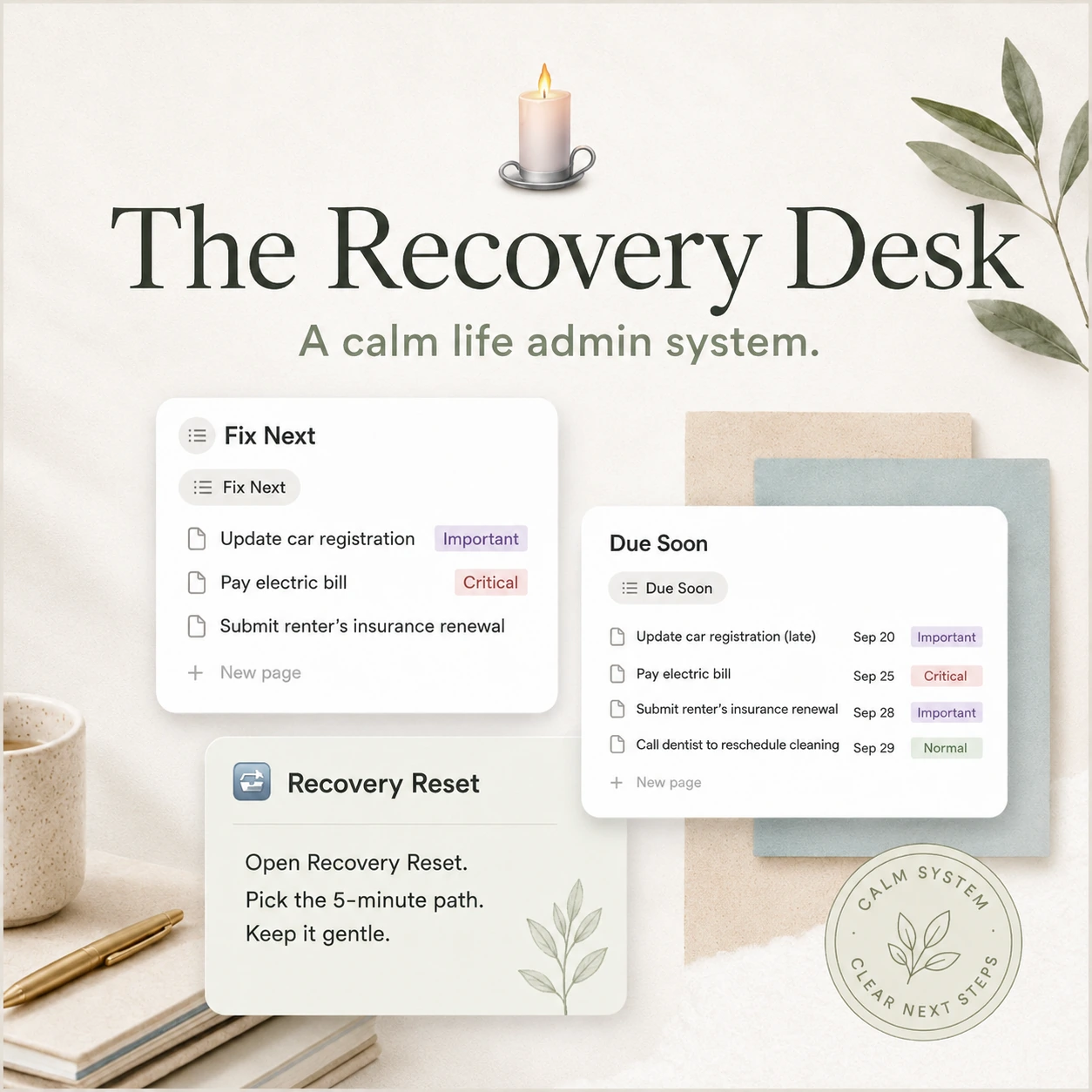 The Recovery Desk